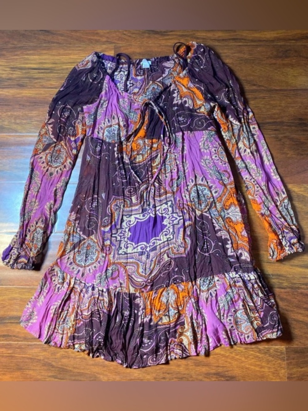Xhilaration 2-Piece Paisley Slip Dress